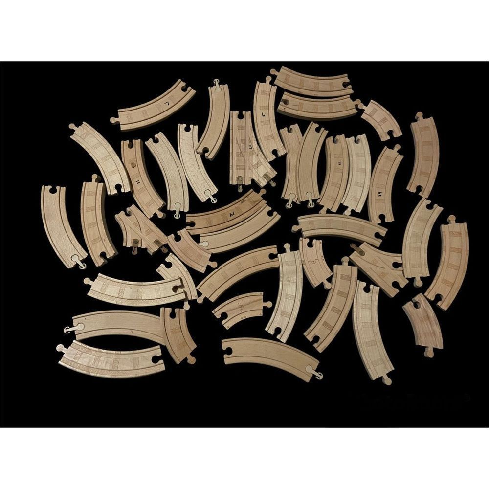 Wooden train tracks
